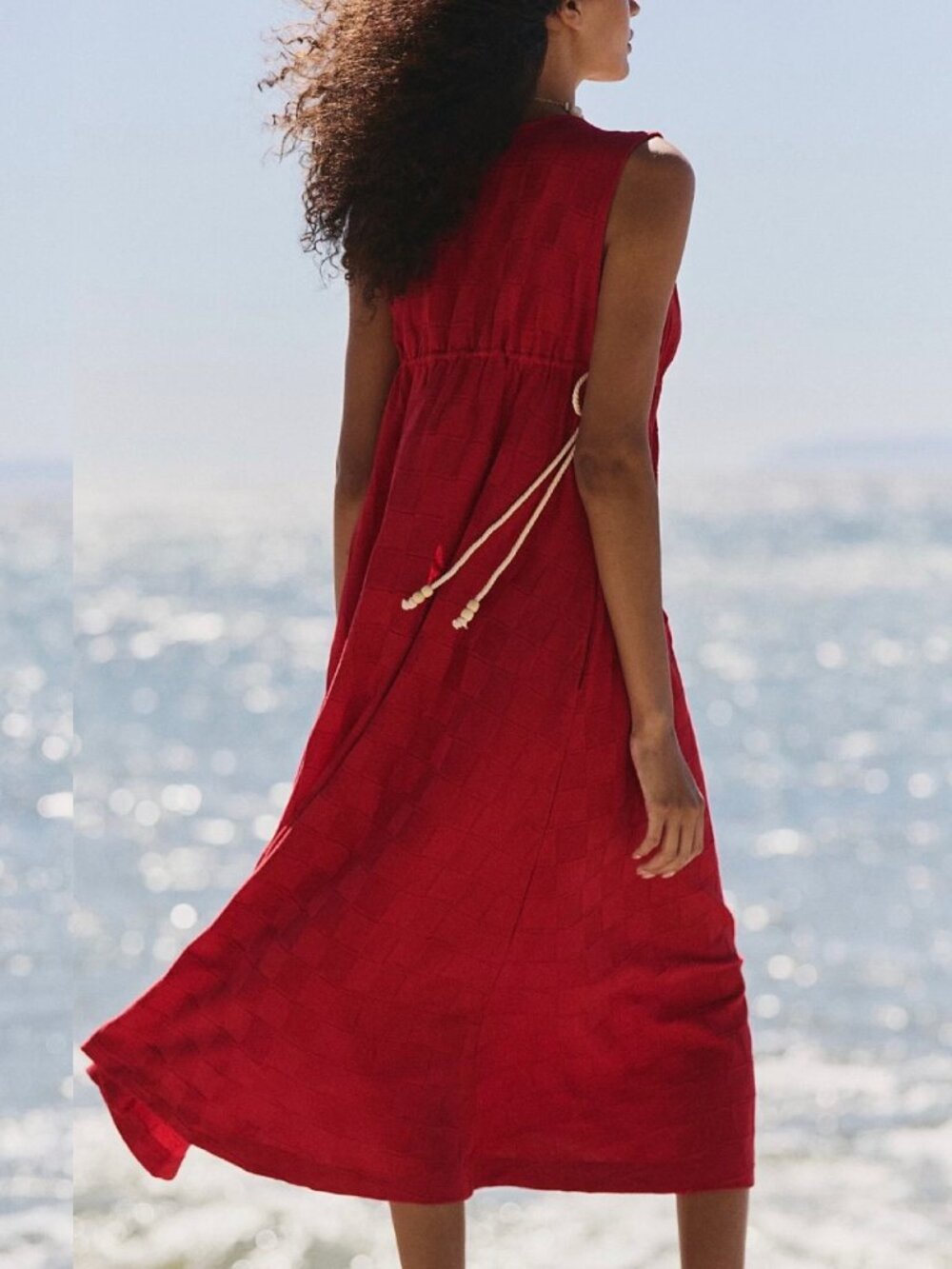 Free People Tidebreaker Midi Dress Large NWT - Picture 5 of 15